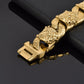 32mm Stainless Steel Dog Head Pet Collar Cuban Link Dog Collars Metal Puppy Collar Luxury Large Dog Necklace Pet Chain