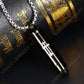 Stainless Steel Bullet Shaped Cremation Urn Ashes Bottle Locket Pendant Necklace for Pet Memorial Urn Jewelry